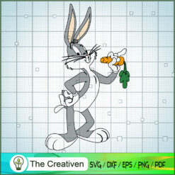 Bugs Bunny Eat Carrot 2 SVG, Cartoon SVG, Bugs Bunny SVG, Easter SVG