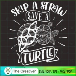 Skip a Straw Save a Turtle SVG , Sea Turtle Mandala SVG, Ocean Aquarium SVG , Sea Turtle SVG
