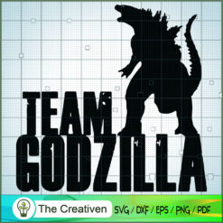 Team Godzilla SVG P3, Godzilla Silhouette, Godzilla Cut File, Godzilla Vector, Monster SVG