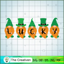 Lucky Gnomes Svg, St Patrick's Day Svg, Gnomes SVG