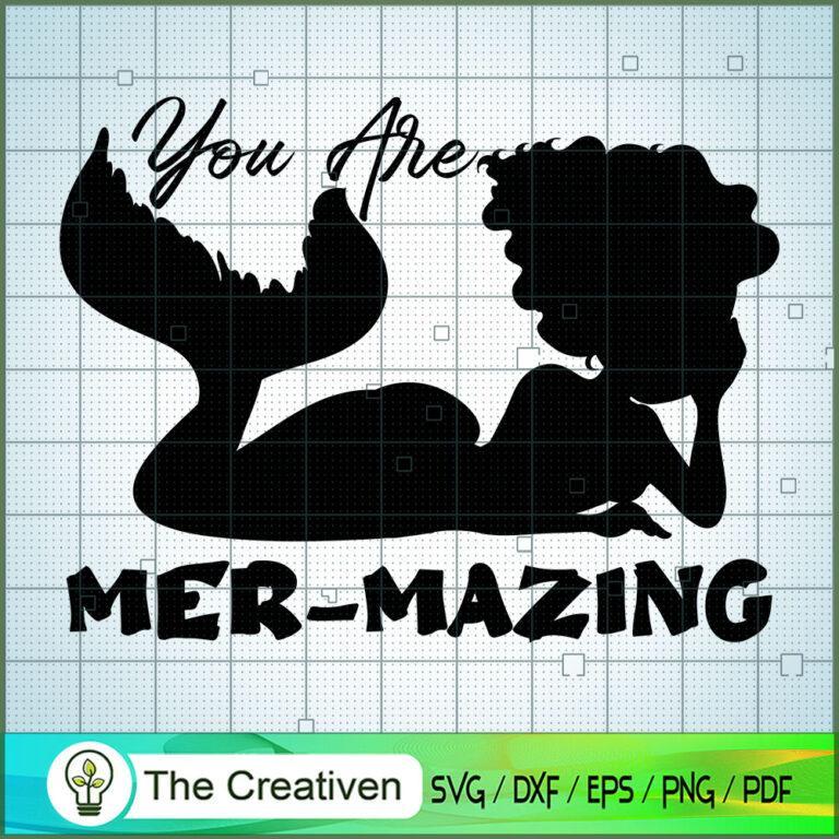 Mer Mazing Svg Summer Svg Mermaid Svg Mermaid Svg Mermaid Cut File Mermaid Clipart Premium 8044