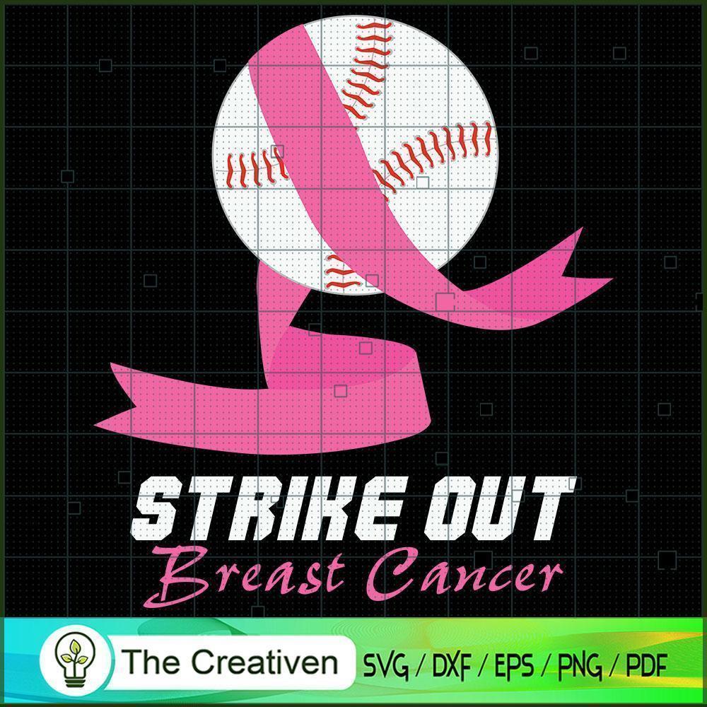 Strike Out Cancer SVG cut file at