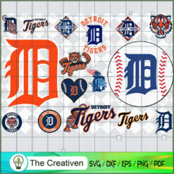 Detroit Tigers SVG PNG EPS DXF – Baseball Lovers Cricut Cameo File Silhouette Art , Baseball SVG , MLB SVG
