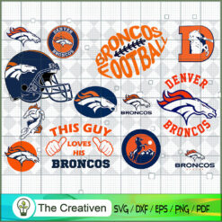 Denver Broncos Bundle SVG, Football Svg Bundle SVG , NFL Team SVG , Sport SVG