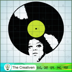 Afro Woman Vinyl SVG, Black Woman SVG, Afro Girl SVG