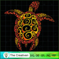 Sea Turtle Graphic Colored SVG, Save The Turtle SVG, Turtle SVG