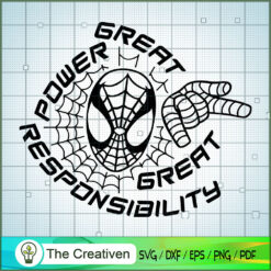 Great Power Spider Man SVG, Avengers SVG, Movie SVG, Super Hero SVG
