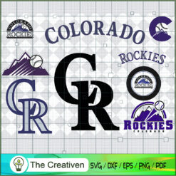 Colorado Rockies SVG PNG EPS DXF – Baseball Lovers Cricut Cameo File Silhouette Art , Baseball SVG , MLB SVG