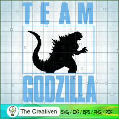 Team Godzilla SVG , Godzilla Silhouette, Godzilla Cut File, Godzilla Vector, Monster SVG