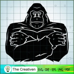 Body King Kong SVG , Kong Silhouette, Kong Cut File, Kong Vector, Monster SVG