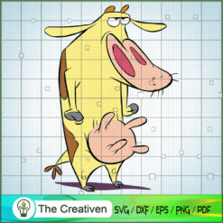 Cow Angry SVG, Cartoon SVG, Cow and Chicken SVG