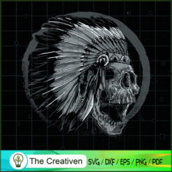 Skull Indians Horror SVG , Halloween SVG , Skull Halloween SVG , Horror SVG