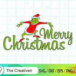 Grinch Merry Christmas SVG  , Grinch SVG, Christmas Tree SVG, Merry Christmas SVG