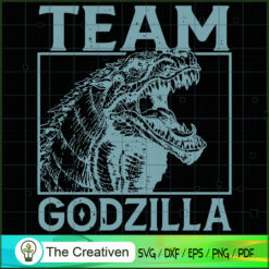 Team Godzilla SVG P4, Godzilla Silhouette, Godzilla Cut File, Godzilla Vector, Monster SVG