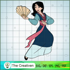 Mulan Fan Martial Arts SVG, Mulan Characters SVG, Disney Movie SVG, Cartoon SVG