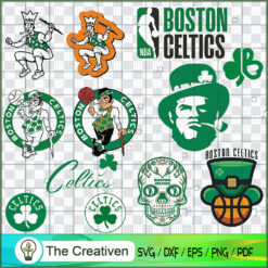 Boston Celtics Logo Bundle, Major League Baseball SVG Bundle, USA Baseball SVG