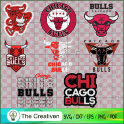 Chicago Bulls Logo Bundle, Major League Baseball SVG Bundle, USA Baseball SVG