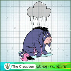 Rain Shower Eeyore SVG, Winnie The Pooh SVG, Disney Cartoon SVG