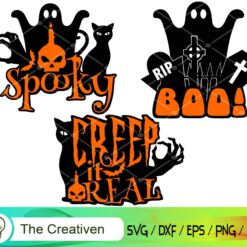 Halloween Spooky SVG, Halloween Spooky Digital File, Spooky SVG