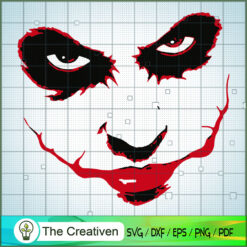 Scary Joker Face SVG, Joker And Harley Quinn SVG, Suicide Squad SVG