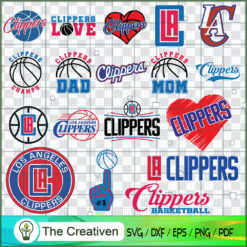 LA Clippers Logo Bundle, Major League Baseball SVG Bundle, USA Baseball SVG