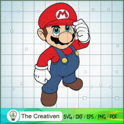 Mario SVG , Game Mario SVG, Funny Mario SVG