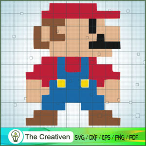 Mario 8 Bit SVG , Game Mario SVG, Funny Mario SVG - Premium & Original ...