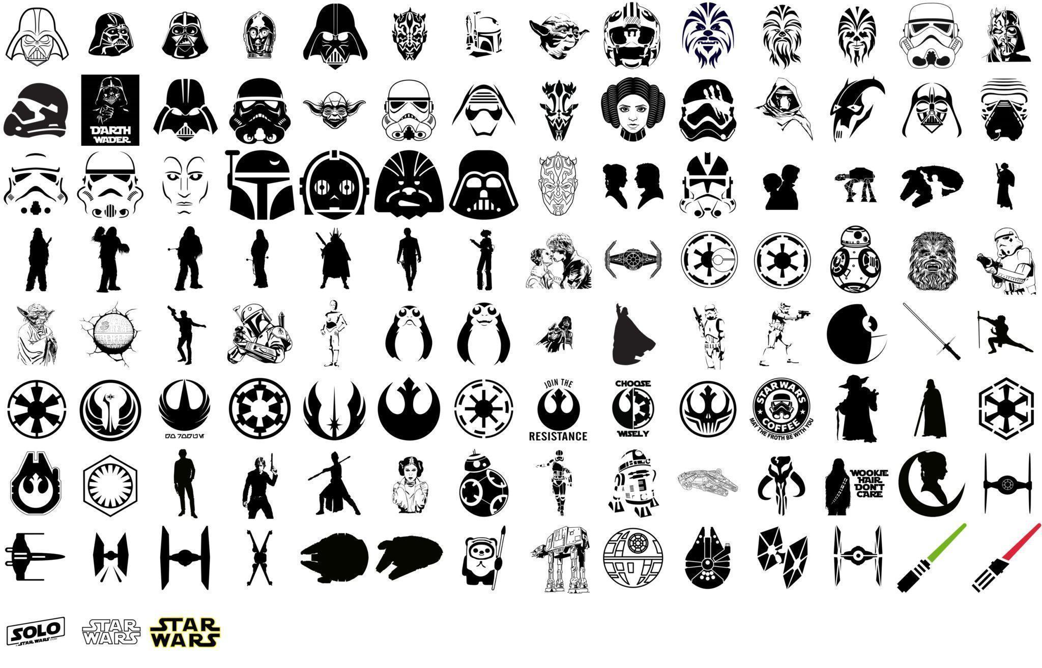 Star Wars Bundle SVG Vol 3 , Star Wars Movie SVG , Star Wars SVG ...