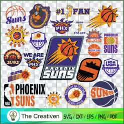 Phoenix Suns Logo Bundle, Major League Baseball SVG Bundle, USA Baseball SVG