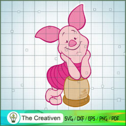 Cute Face Piglet SVG, Piglet SVG, Winnie The Pooh SVG, Disney Cartoon SVG