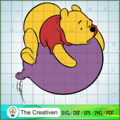 Pooh Hug Balloon Fly SVG, Winnie The Pooh SVG, Disney Cartoon SVG