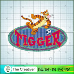 Tigger Play Soccer SVG, Winnie The Pooh SVG, Disney Cartoon SVG