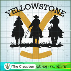 Three Cowboy Yellowstone SVG, Yellowstone SVG, Cowboy SVG