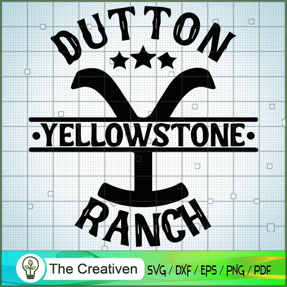 Dutton Yellowstone Ranch SVG, Yellowstone SVG, Cowboy SVG - Premium