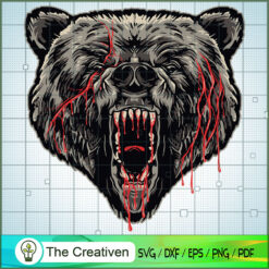 Bear Face SVG, Animals SVG, Lover Pet SVG