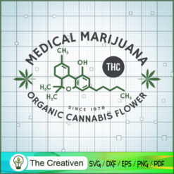 Medical Marijuana Organic Cannabis Flower SVG , Cannabis Flower SVG, Pot Leaf SVG, Weed SVG