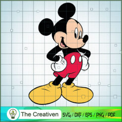 Mickey Hands Pushing SVG, Disney Characters SVG, Disney Movie SVG, Cartoon SVG