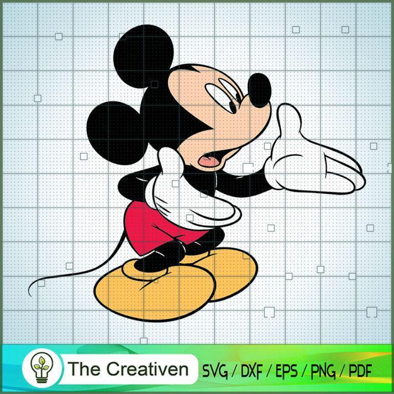 Mickey Talking SVG, Disney Characters SVG, Disney Movie SVG, Cartoon
