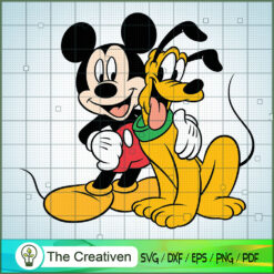 Mickey And Pluto Friend SVG, Disney Characters SVG, Disney Movie SVG, Cartoon SVG