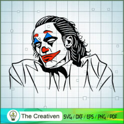 Joker Face Outline SVG, Joker And Harley Quinn SVG, Suicide Squad SVG