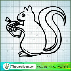 Squirrel Vol 1 SVG Free, Squirrel SVG Free, Free SVG For Cricut Silhouette
