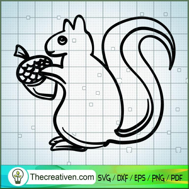 Squirrel Vol 1 SVG Free, Squirrel SVG Free, Free SVG For Cricut