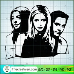 Buffy, Xander And Willow SVG, Buffy The Vampire Slayer SVG, Horror Film SVG