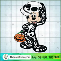 Mickey Skellington SVG, Disney Halloween SVG, Mickey And Minnie SVG