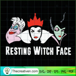 Witch Face SVG, Scary SVG, Halloween SVG