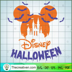 Halloween Mickey Castle Mickey Head SVG, Disney Halloween SVG, Mickey And Minnie SVG
