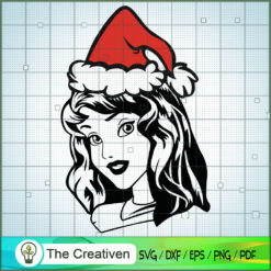 Jasmine Christmas Hat SVG, Disney Princess SVG, Christmas SVG