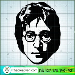 John Lennon Head The Beatles SVG, Rock Band SVG, The Beatles SVG, The Beatles The Legend Of Rock SVG