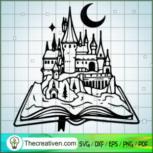 Hogwarts In The Book SVG, Hogwarts SVG, Harry Potter SVG - Premium ...