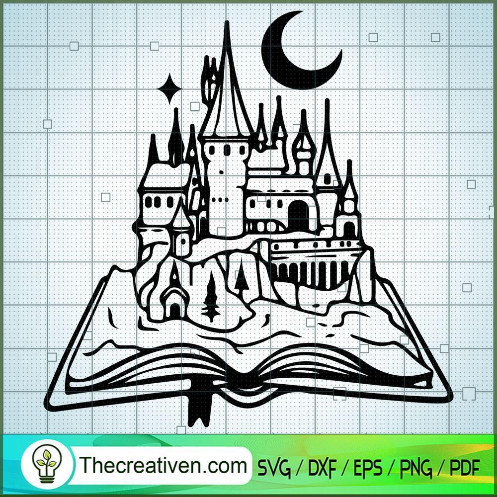 Hogwarts In The Book SVG, Hogwarts SVG, Harry Potter SVG - Premium
